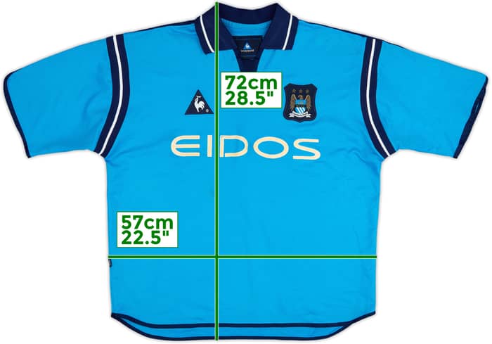 2001-02 Manchester City Home Shirt - 7/10 - (L)