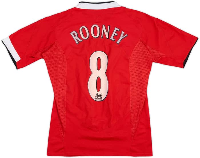 2004-06 Manchester United Home Shirt Rooney #8 - 6/10 - (S)