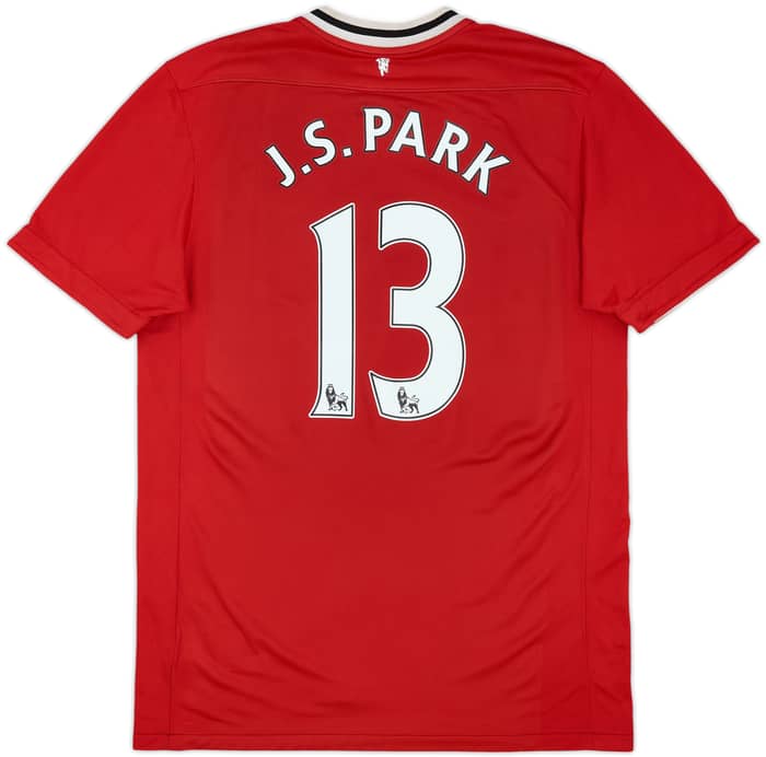 2011-12 Manchester United Home Shirt J.S.Park #13 - 6/10 - (L)