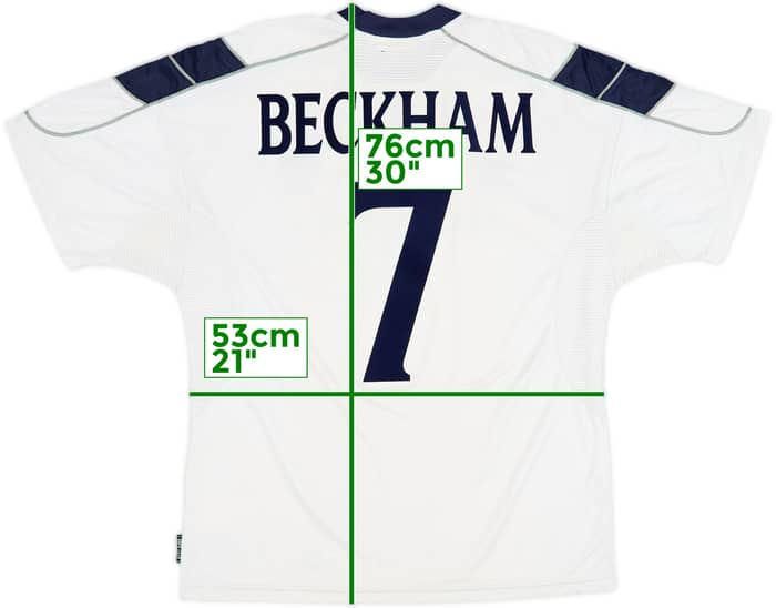1999-00 Manchester United Camiseta de Tercera Beckham #7 - 6/10 - (L)