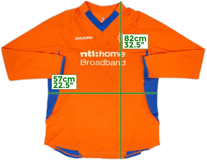 2002-03 Rangers Away L/S Shirt - 5/10 - (XL)