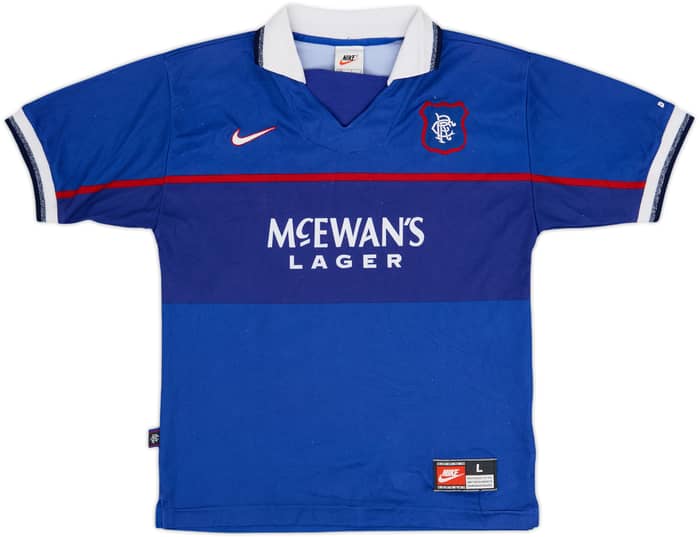 1997-99 Rangers Home Shirt - 8/10 - (L.Boys)