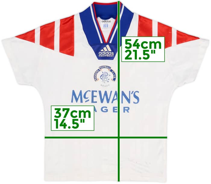 Camiseta de visitante del Rangers 1992-93 - 4/10 - (Niños S)