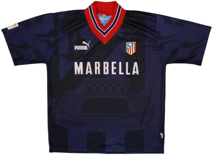 1995-96 Atletico Madrid Third Shirt - 6/10 - (L)