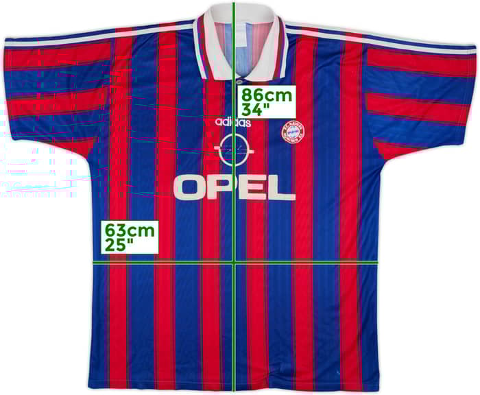 1995-97 Bayern Munich Home Shirt - 4/10 - (XXL)