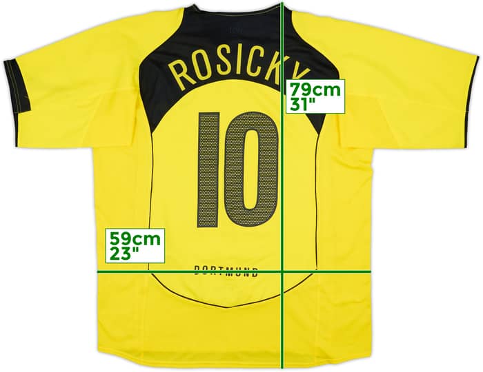 2004-05 Borussia Dortmund Home Shirt Rosicky #10 - 9/10 - (XL)