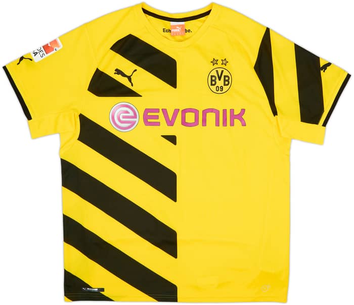 2014-15 Borussia Dortmund Home Shirt Aubameyang #17 - 6/10 - (XL)