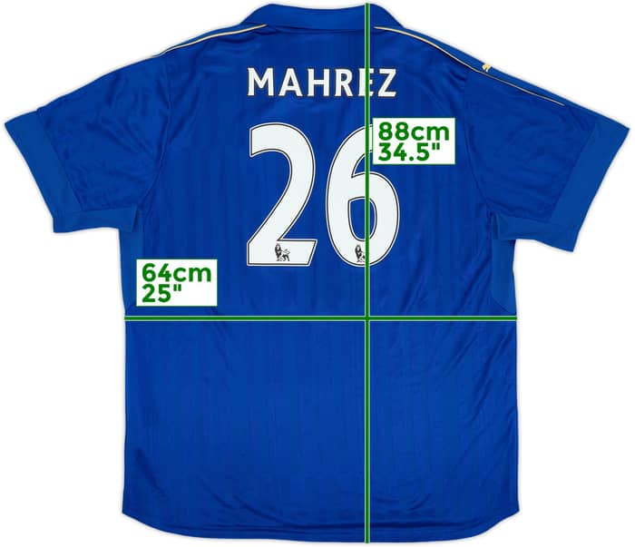 2016-17 Leicester Home Shirt Mahrez #26 - 8/10 - (3XL)