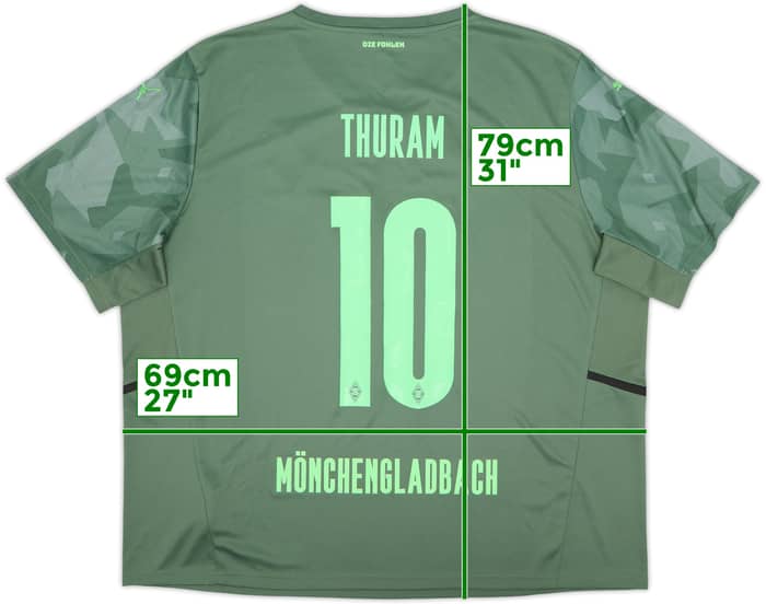 2021-22 Borussia Monchengladbach Away Shirt Thuram #10 - 8/10 - (3XL)