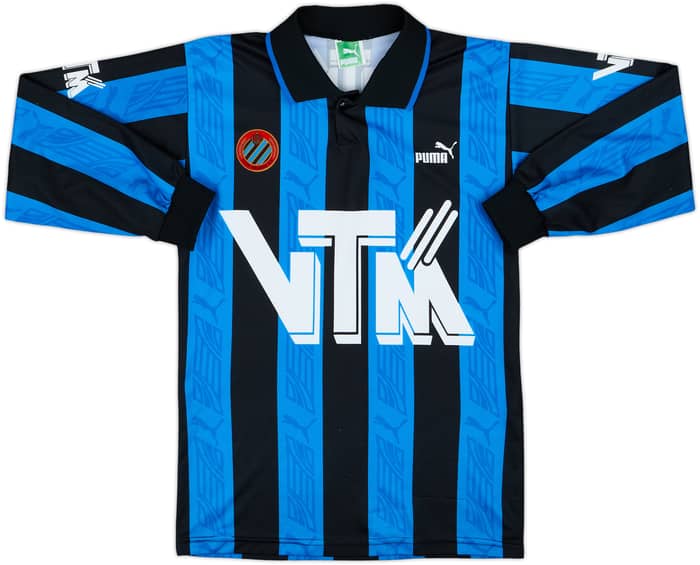 Camiseta de local de manga larga del Club Brugge 1994-95 - 8/10 - (XL.Niños)