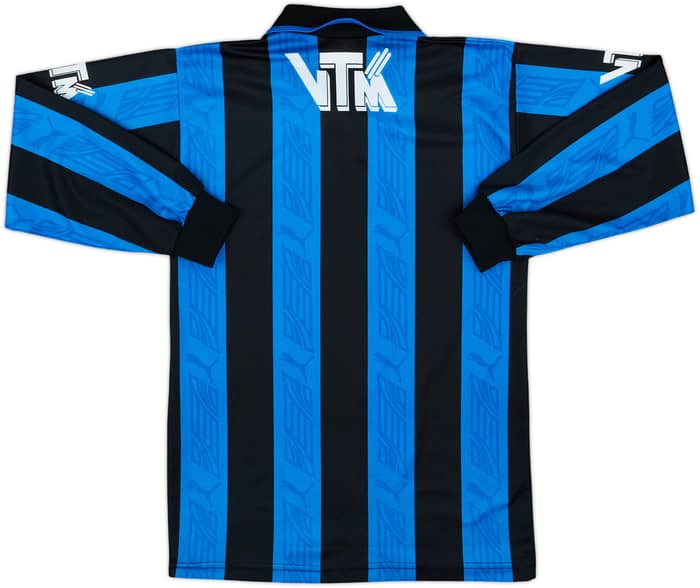Camiseta de local de manga larga del Club Brugge 1994-95 - 8/10 - (XL.Niños)