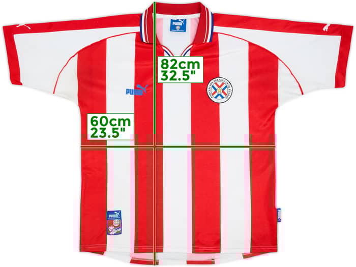 2000-02 Paraguay Camiseta Local - 7/10 - (XL)