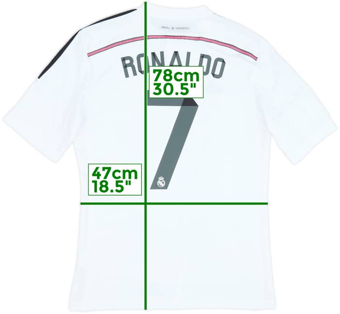 2014-15 Real Madrid Home Shirt Ronaldo #7 - 7/10 - (L)
