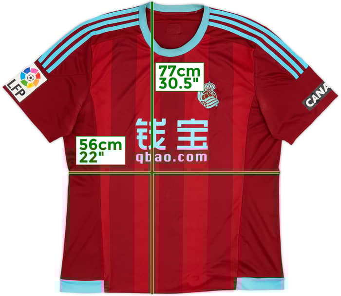 Camiseta de visitante de la Real Sociedad 2015-16 - 5/10 - (XL)