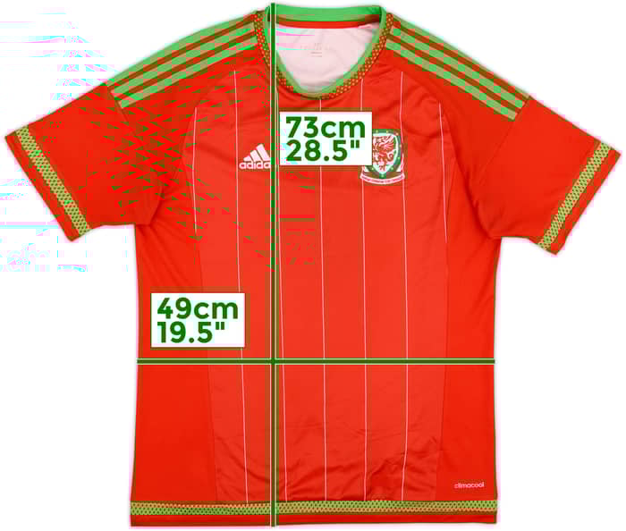 2015-16 Wales Home Shirt - 8/10 - (M)