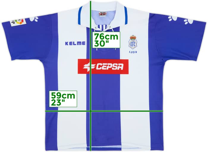 Camiseta de local del Recreativo Huelva 1998-00 - 7/10 - (L)