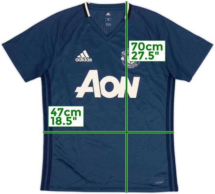 2016-17 Manchester United adizero Training Shirt - 7/10 - (M)