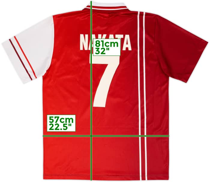 1998-99 Perugia Home Shirt Nakata #7 - 8/10 - (XL)