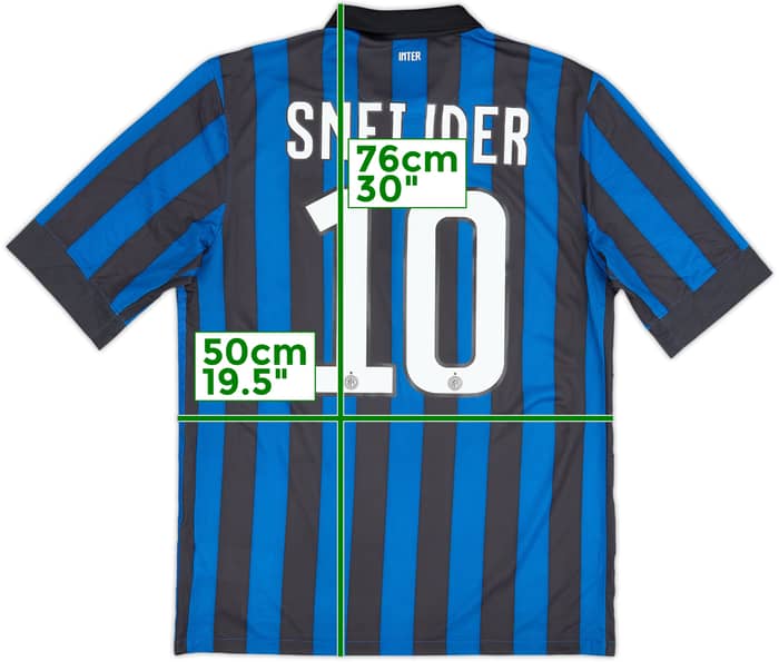2011-12 Inter Milan Camiseta local Sneijder #10 - 6/10 - (M)