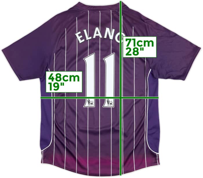 2007-08 Manchester City Away Shirt Elano #11 - 4/10 - (M)