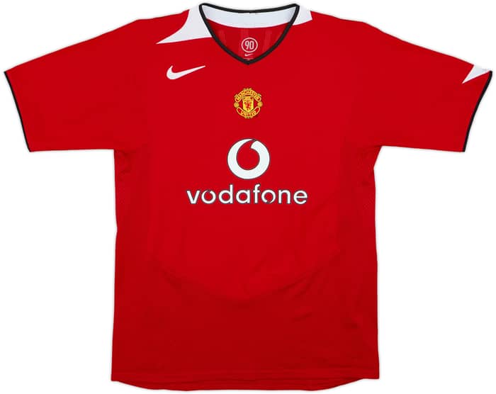 2004-06 Manchester United Home Shirt Ronaldo #7 - 9/10 - (XL.Boys)