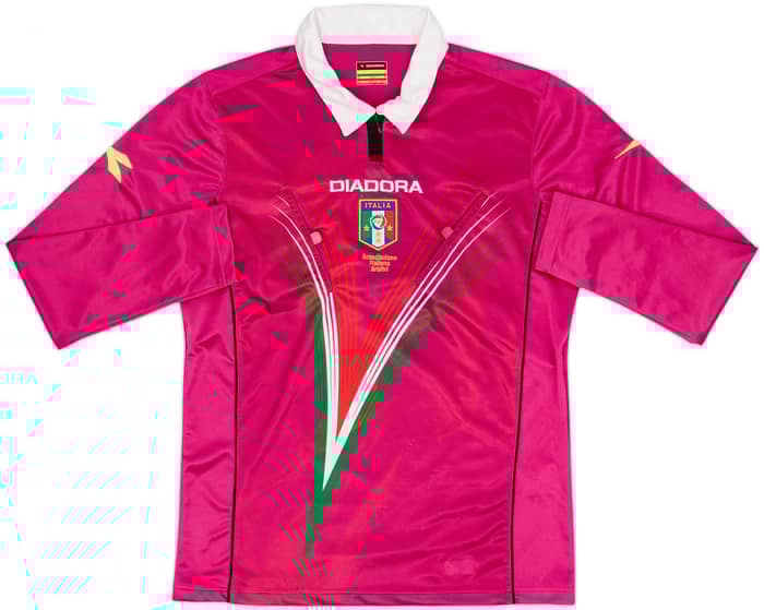2012-13 Italy Diadora Referee L/S Shirt - 8/10 - (M)
