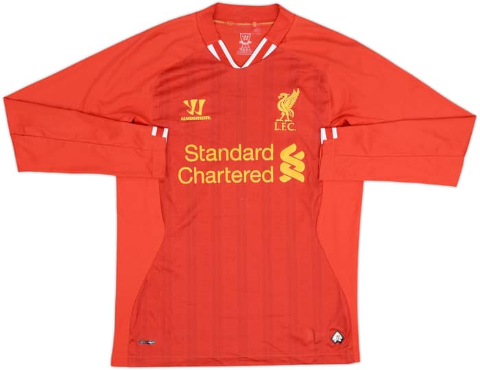 2013-14 Liverpool Home L/S Shirt Suarez #7 - 5/10 - (S)