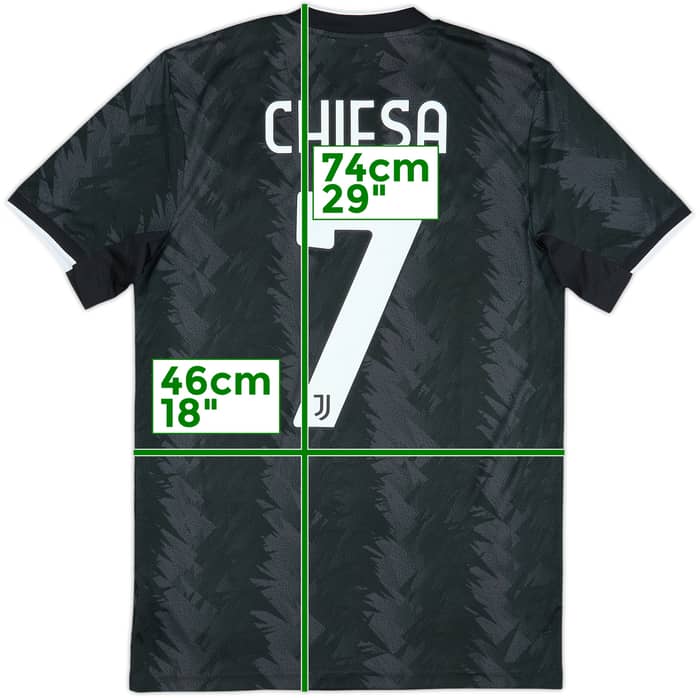 2022-23 Juventus Away Shirt Chiesa #7 - 6/10 - (S)