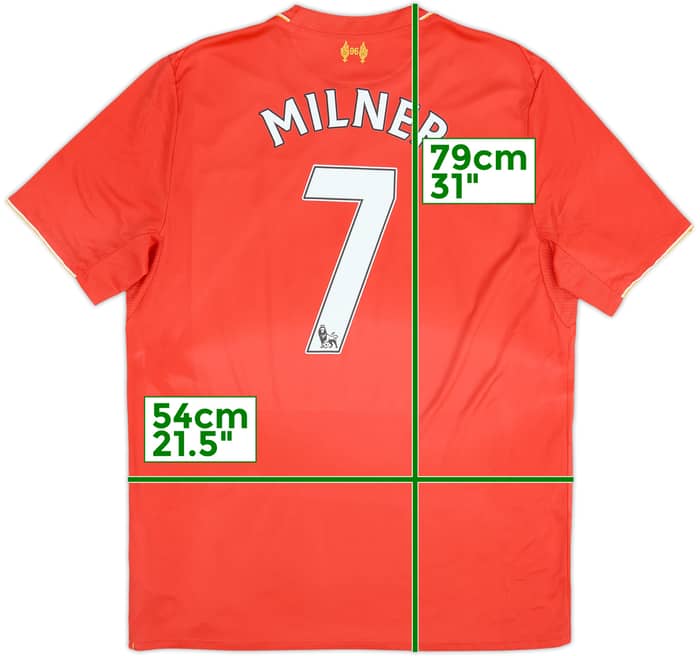 2015-16 Liverpool Home Shirt Milner #7 - 5/10 - (L)