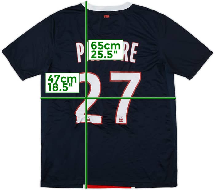 2011-12 Paris Saint-Germain Home Shirt Pastore #27 - 5/10 - (XL.Boys)