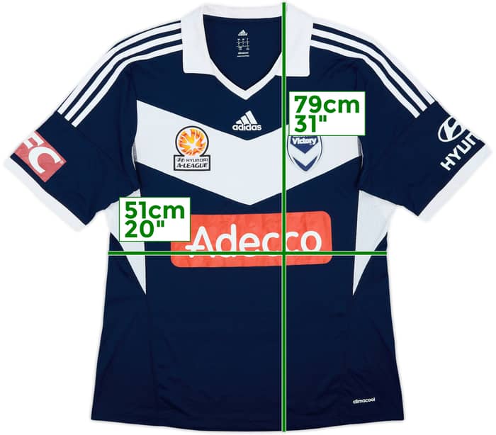 2013-15 Melbourne Victory Home Shirt - 7/10 - (L)