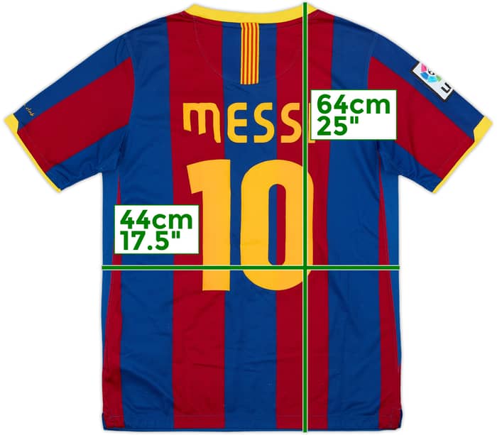 2010-11 Barcelona Camiseta Local Messi #10 - 6/10 - (L.Boys)