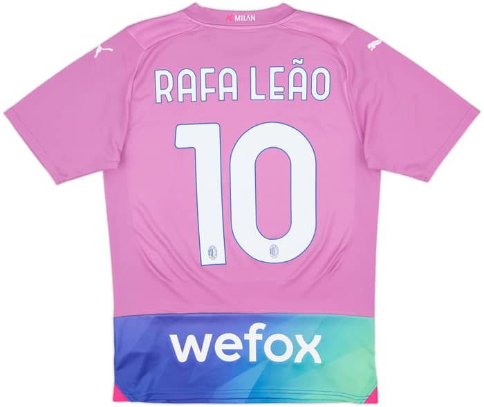 Camiseta de la tercera equipación del AC Milan 2023-24 Rafa Leao #10 - 9/10 - (S)