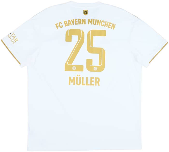 Camiseta de visitante del Bayern Munich 2022-23 Muller #25 - 9/10 - (XXL)