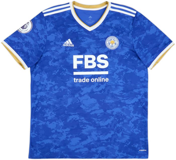 2021-22 Leicester Home Shirt Vardy #9 - 9/10 - (XL)