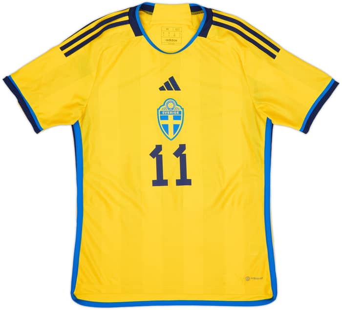 Camiseta de local de Suecia 2022-23 Ibrahimovic #11 - 9/10 - (M)