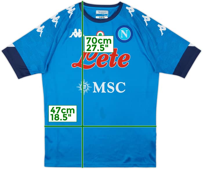 2020-21 Napoli Basic Home Shirt - 6/10 - (S)