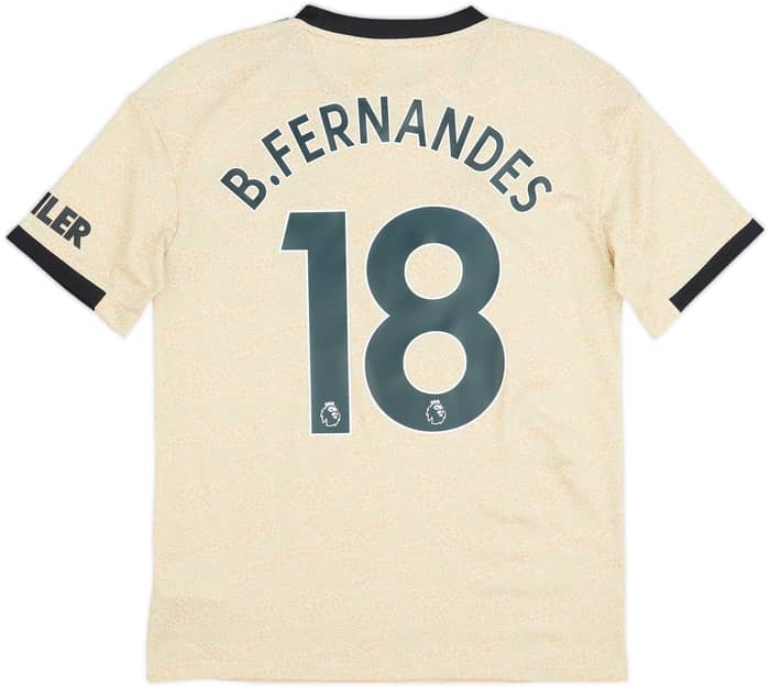 2019-20 Manchester United Away Shirt B.Fernandes #18 - 10/10 - (XL.Boys)