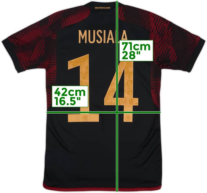 2022-23 Germany Away Shirt Musiala #14 - 10/10 - (XS)
