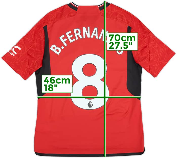 Camiseta de local del Manchester United 2023-24 B.Fernandes #8 - 9/10 - (XL.Niños)