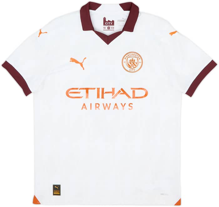 2023-24 Manchester City Away Shirt Haaland #9 - 9/10 - (XL.Boys)