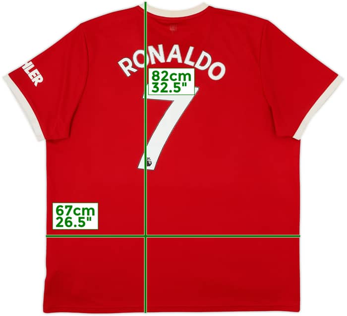 Camiseta de local del Manchester United 2021-22 Ronaldo #7 - 5/10 - (XXL)