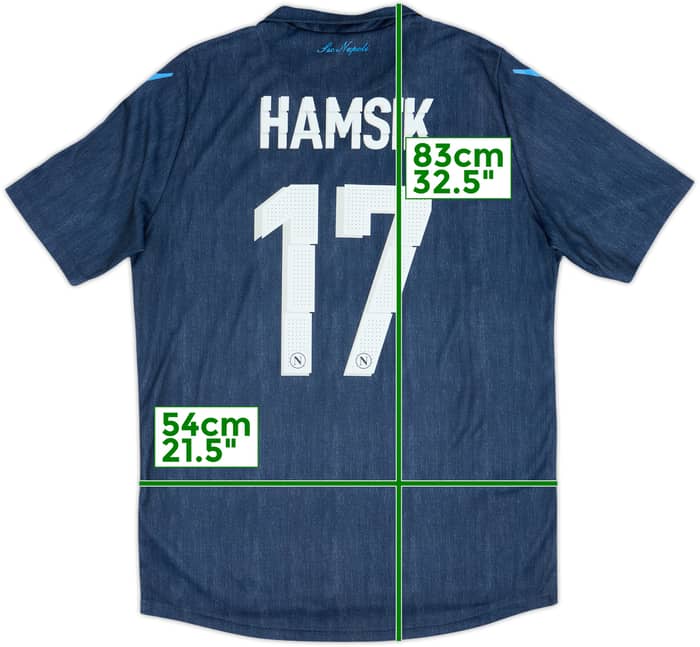 Camiseta de visitante del Napoli 2014-15 Hamsik #17 - 5/10 - (XL)