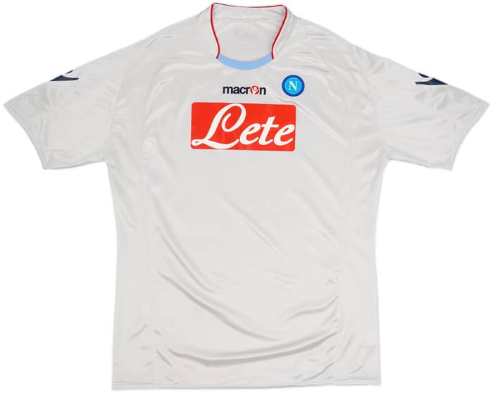 Camiseta básica de visitante del Napoli 2009-10 Lavezzi #7 - 7/10 - (3XL)