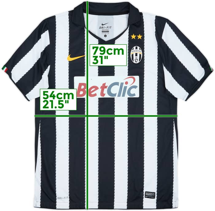 Camiseta de local del Juventus 2010-11 #7 - 5/10 - (L)