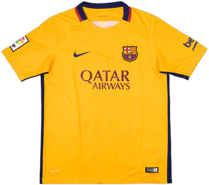 2015-16 Barcelona Away Shirt - 8/10 - (XL.Boys)