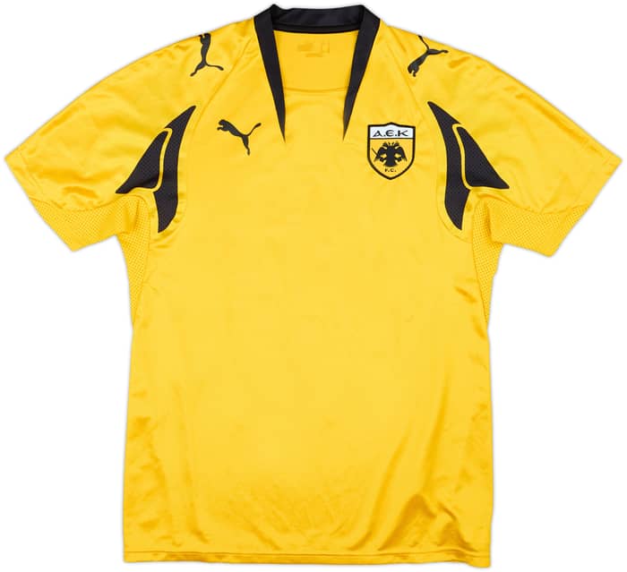 2007-08 AEK Athens Home Shirt Rivaldo #10 - 8/10 - (M)