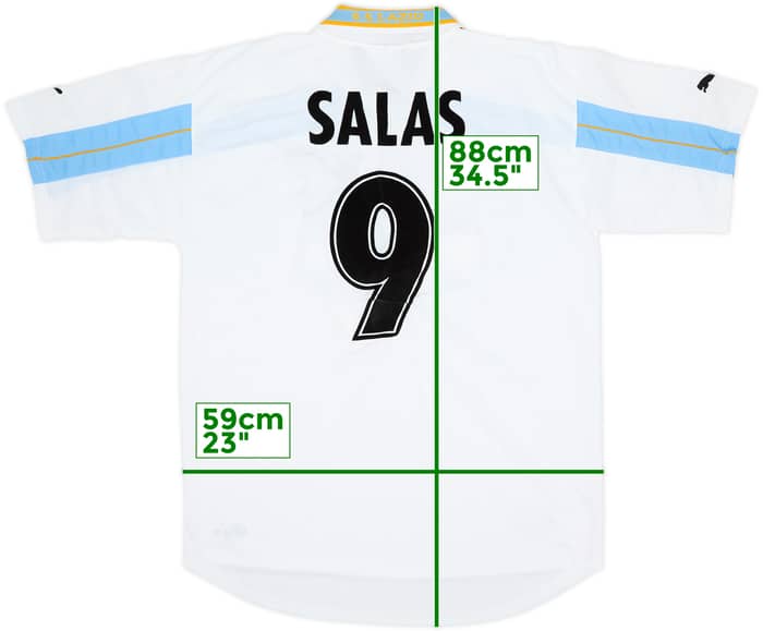 2000-01 Lazio Home Shirt Salas #9 - 6/10 - (XXL)