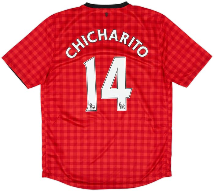 2012-13 Manchester United Home Shirt Chicharito #14 - 6/10 - (L)
