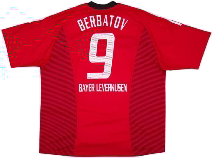 2002-04 Bayer Leverkusen Home Shirt Berbatov #9 - 8/10 - (XXL)